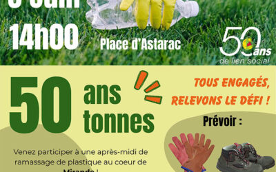 Après-midi ramassage de plastique au cœur de Mirande
