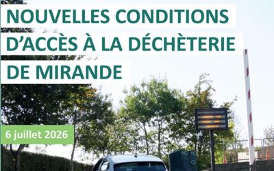 De nouvelles conditions d’accès à la déchèterie de Mirande dès le 6 juillet
